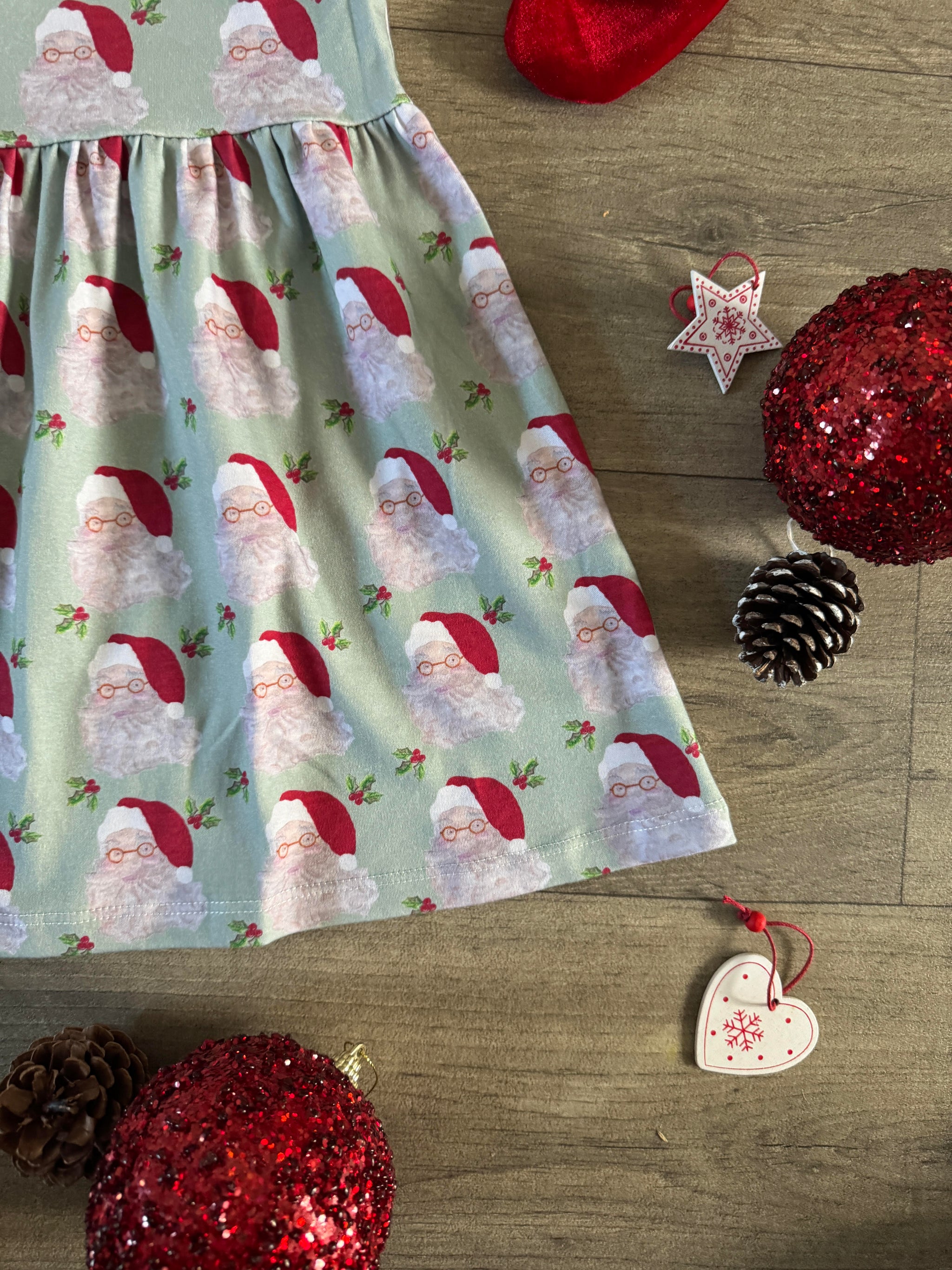 SANTA Dress – Milo & Me Designs